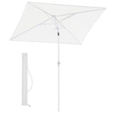Sekey 180 x 125 cm balcony umbrella rectangular with protective cover, sun protection UV50+